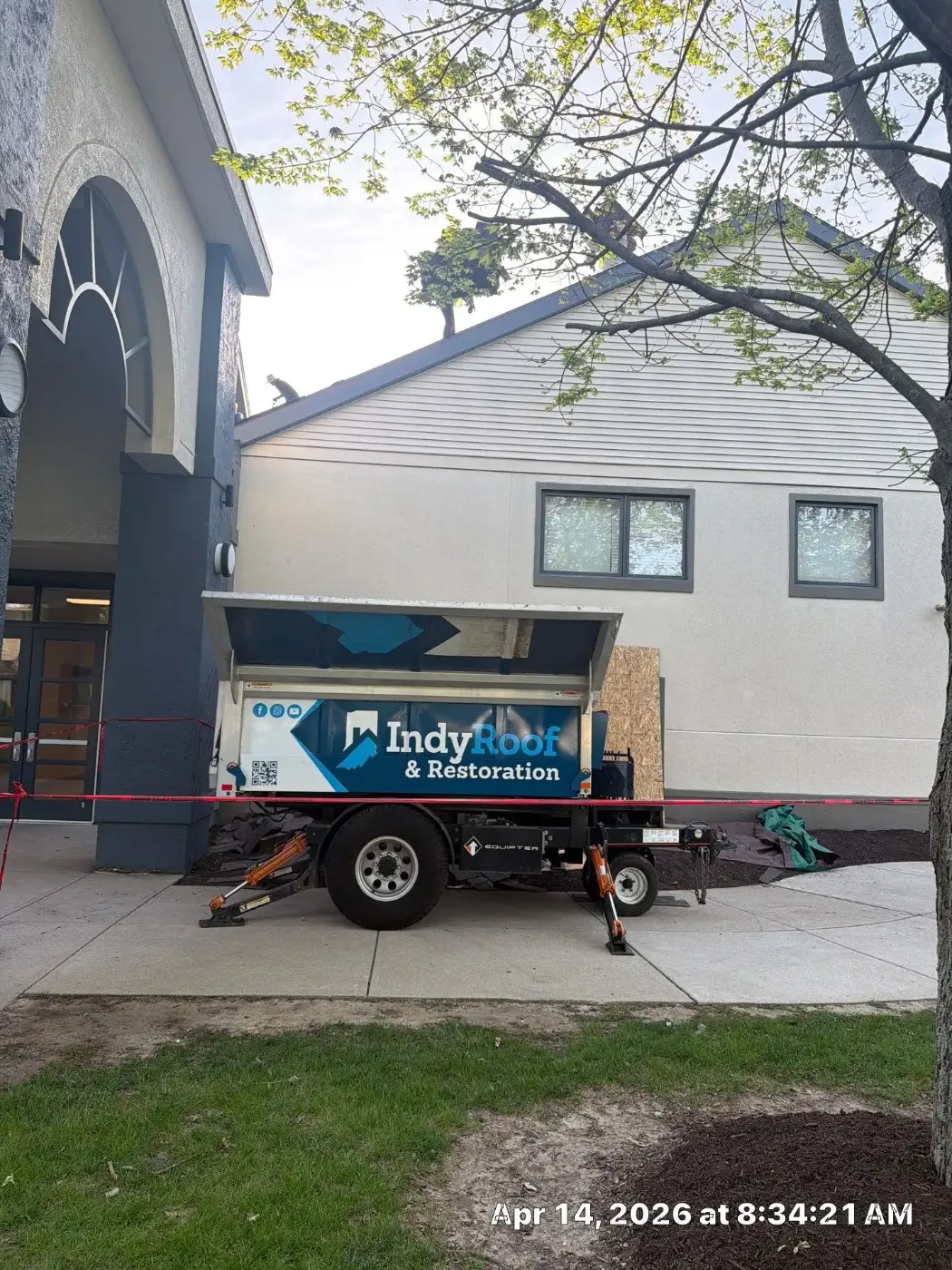 Commercial roof inspection documented in Park Fletcher