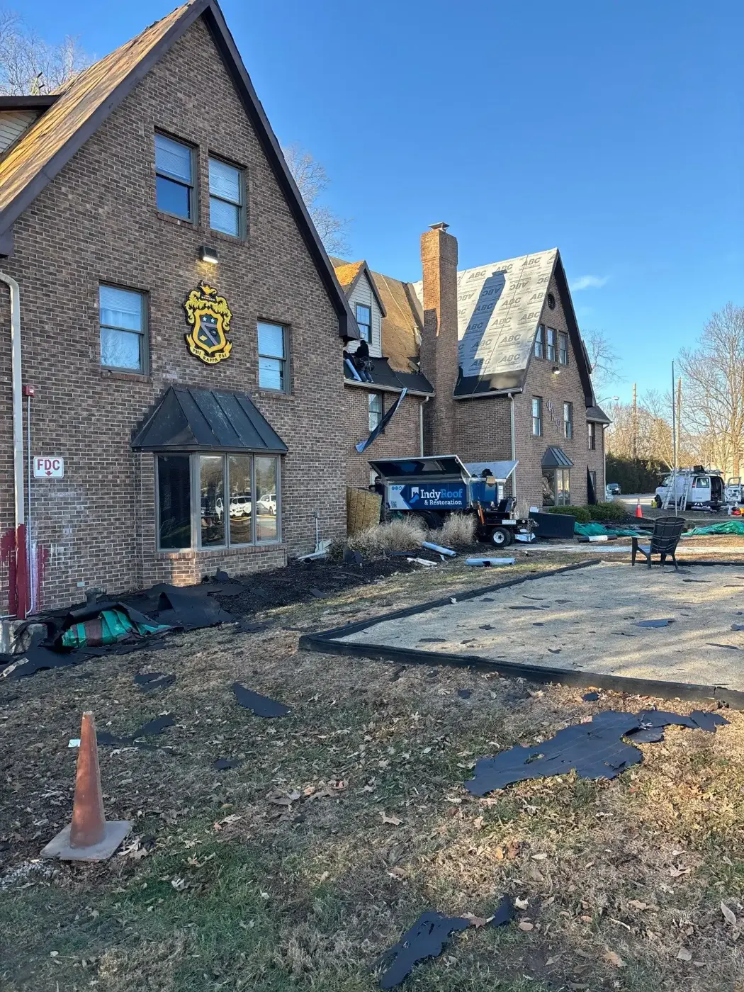 Flashing and seam work in Park Fletcher