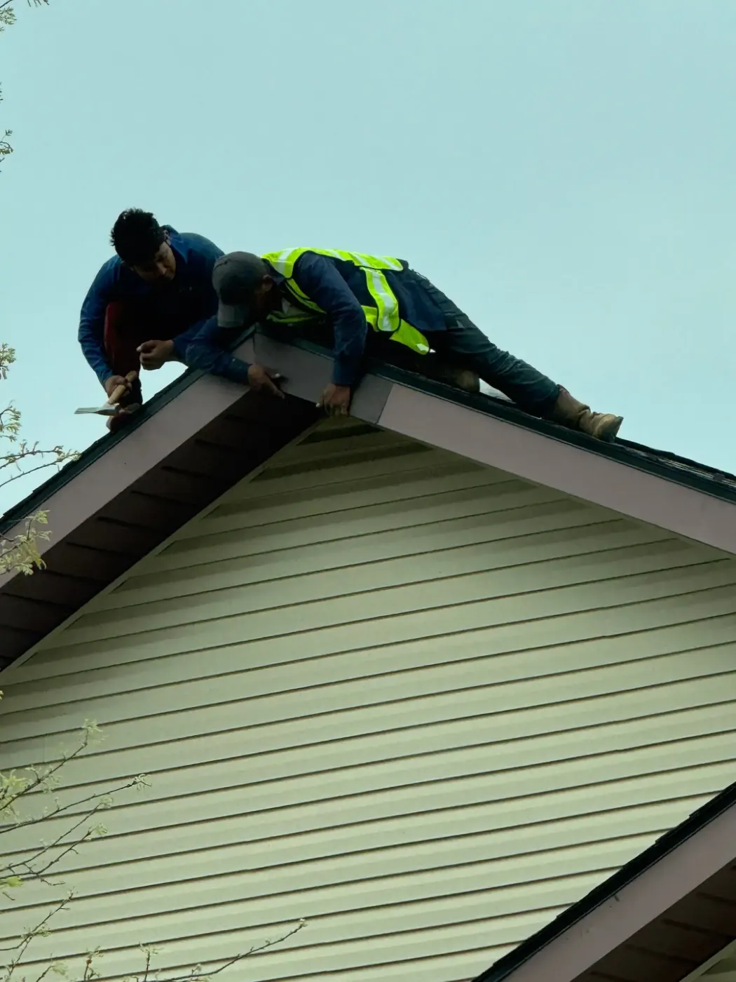 Flashing and seam work in Park Fletcher