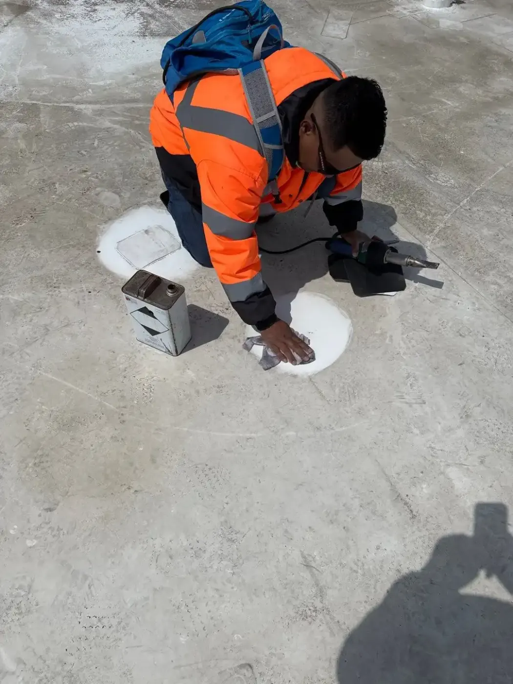 Commercial roof inspection documented in Park Fletcher